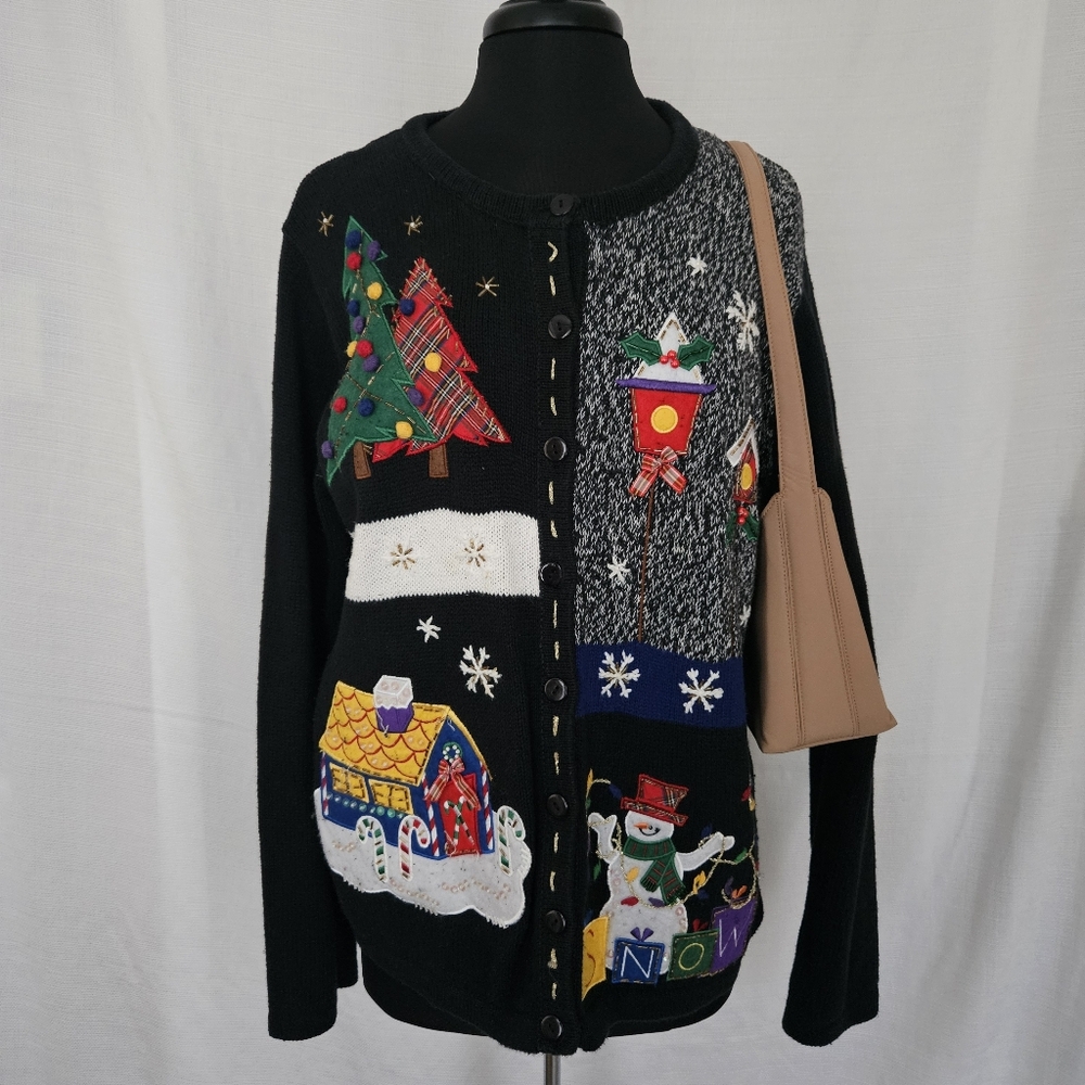 Black Holiday Sweater‎ Christmas Sweater